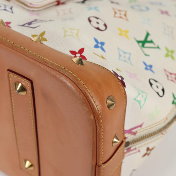 LOUIS VUITTON Monogram Multicolor Alma GM Hand Bag White M40441 LV Auth 141457V