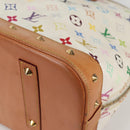 LOUIS VUITTON Monogram Multicolor Alma GM Hand Bag White M40441 LV Auth 141457V-18