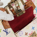 LOUIS VUITTON Monogram Multicolor Alma GM Hand Bag White M40441 LV Auth 141457V-20