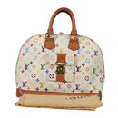 LOUIS VUITTON Monogram Multicolor Alma GM Hand Bag White M40441 LV Auth 141457V-12