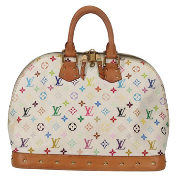 LOUIS VUITTON Monogram Multicolor Alma GM Hand Bag White M40441 LV Auth 141457V - 0