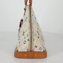 LOUIS VUITTON Monogram Multicolor Alma GM Hand Bag White M40441 LV Auth 141457V-3