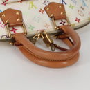 LOUIS VUITTON Monogram Multicolor Alma GM Hand Bag White M40441 LV Auth 141457V-7