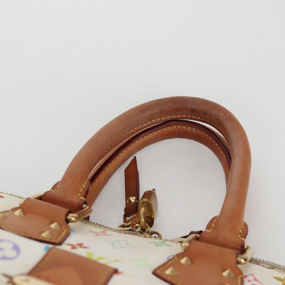 LOUIS VUITTON Monogram Multicolor Alma GM Hand Bag White M40441 LV Auth 141457V