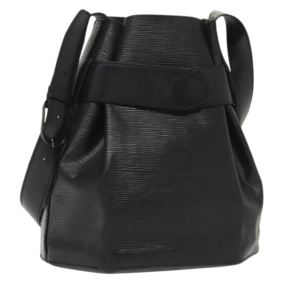LOUIS VUITTON Epi Sac Depaule PM Shoulder Bag Black M80157 LV Auth 141472