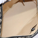 BURBERRY Nova Check Blue Label Hand Bag Canvas Black Silver Auth 141481-11