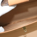 CELINE Macadam Canvas Trunk PVC Leather Brown Gold Auth 141482A-22