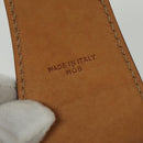 CELINE Macadam Canvas Trunk PVC Leather Brown Gold Auth 141482-28