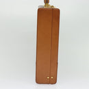 CELINE Macadam Canvas Trunk PVC Leather Brown Gold Auth 141482-4