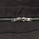 HERMES Her Line MM Hand Bag Canvas Gray Silver Auth 141483-10