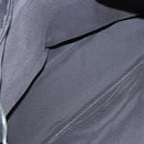 HERMES Her Line MM Hand Bag Canvas Gray Silver Auth 141483-11