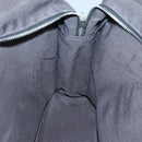 HERMES Her Line MM Hand Bag Canvas Gray Silver Auth 141483-18