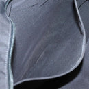 HERMES Her Line MM Hand Bag Canvas Gray Silver Auth 141483-12