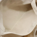 CHANEL New Travel line Hand Bag Nylon Beige Silver CC Auth 141486-20