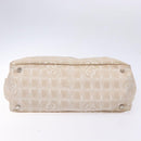 CHANEL New Travel line Hand Bag Nylon Beige Silver CC Auth 141486-9