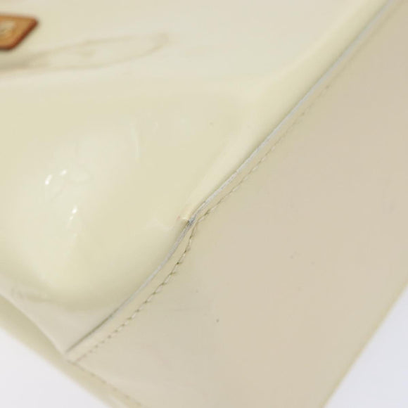 LOUIS VUITTON Monogram Vernis Reade PM Hand Bag Perle M91336 LV Auth 141487