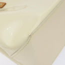LOUIS VUITTON Monogram Vernis Reade PM Hand Bag Perle M91336 LV Auth 141487-14