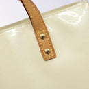 LOUIS VUITTON Monogram Vernis Reade PM Hand Bag Perle M91336 LV Auth 141487-10
