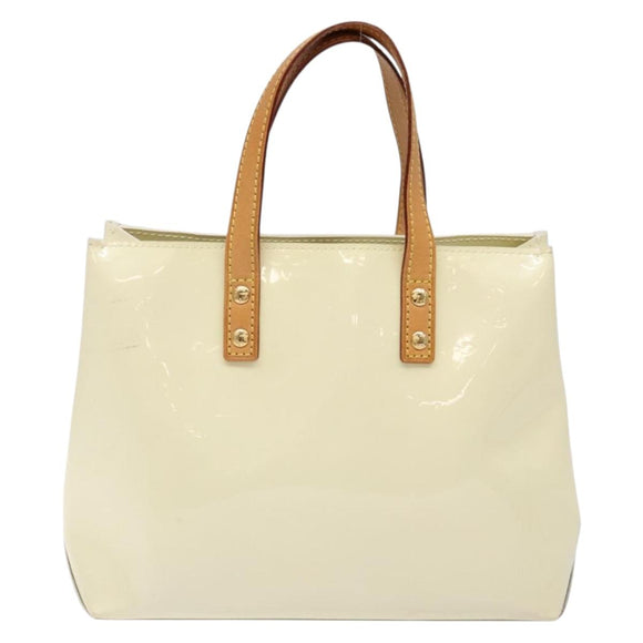 LOUIS VUITTON Monogram Vernis Reade PM Hand Bag Perle M91336 LV Auth 141487