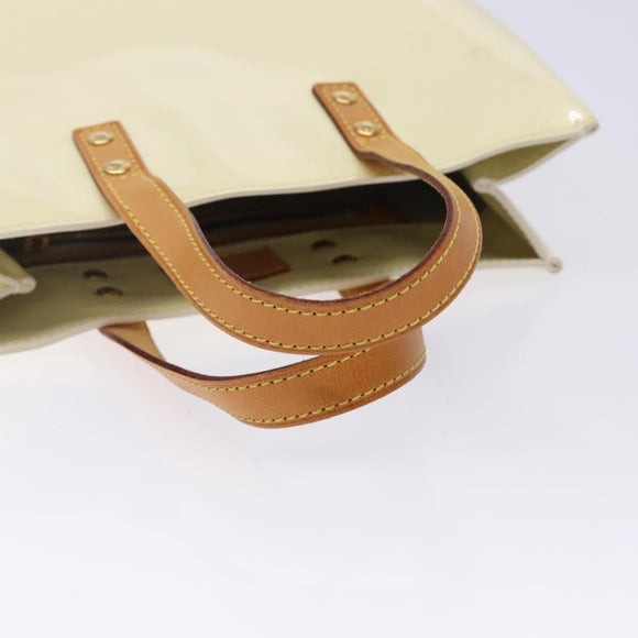 LOUIS VUITTON Monogram Vernis Reade PM Hand Bag Perle M91336 LV Auth 141487