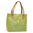 LOUIS VUITTON Monogram Vernis Houston Hand Bag Baby Blue M91005 LV Auth 141488-1