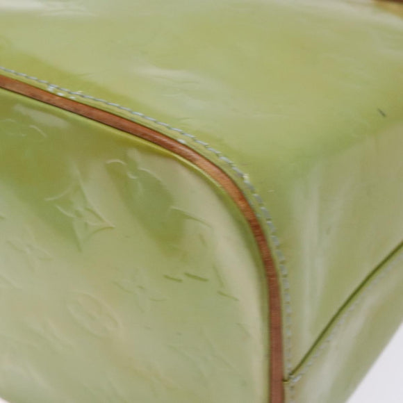 LOUIS VUITTON Monogram Vernis Houston Hand Bag Baby Blue M91005 LV Auth 141488