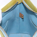 LOUIS VUITTON Monogram Vernis Houston Hand Bag Baby Blue M91005 LV Auth 141488-20