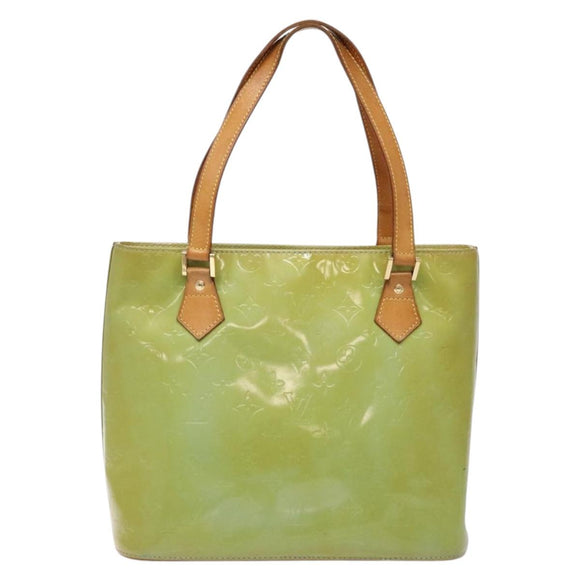 LOUIS VUITTON Monogram Vernis Houston Hand Bag Baby Blue M91005 LV Auth 141488