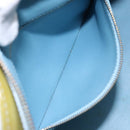 LOUIS VUITTON Monogram Vernis Houston Hand Bag Baby Blue M91005 LV Auth 141488-21