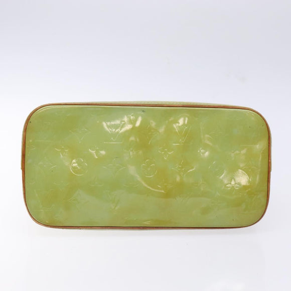 LOUIS VUITTON Monogram Vernis Houston Hand Bag Baby Blue M91005 LV Auth 141488