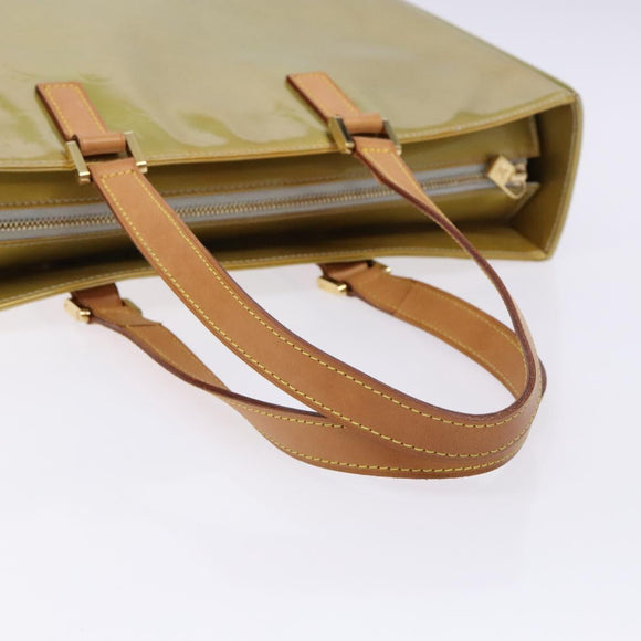 LOUIS VUITTON Monogram Vernis Columbus Tote Bag Gris M91028 LV Auth 141489