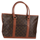LOUIS VUITTON Monogram Sac Weekend PM Hand Bag M42425 LV Auth 141490-1