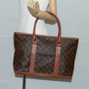 LOUIS VUITTON Monogram Sac Weekend PM Hand Bag M42425 LV Auth 141490-24