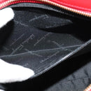 Salvatore Ferragamo Gancini Hand Bag Leather 2way Red Gold Auth 141492-21