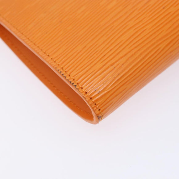 LOUIS VUITTON Epi Pochette Accessoires Pouch Orange Mandarin M5294H Auth 141495