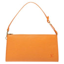 LOUIS VUITTON Epi Pochette Accessoires Pouch Orange Mandarin M5294H Auth 141495-13