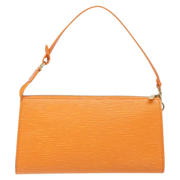 LOUIS VUITTON Epi Pochette Accessoires Pouch Orange Mandarin M5294H Auth 141495