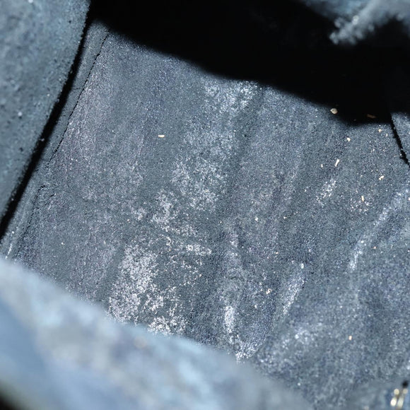 GUCCI Bamboo Shoulder Bag Suede 2way Black Gold 001 1781 1577 Auth 141499