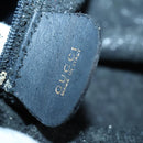 GUCCI Bamboo Shoulder Bag Suede 2way Black Gold 001 1781 1577 Auth 141499-21