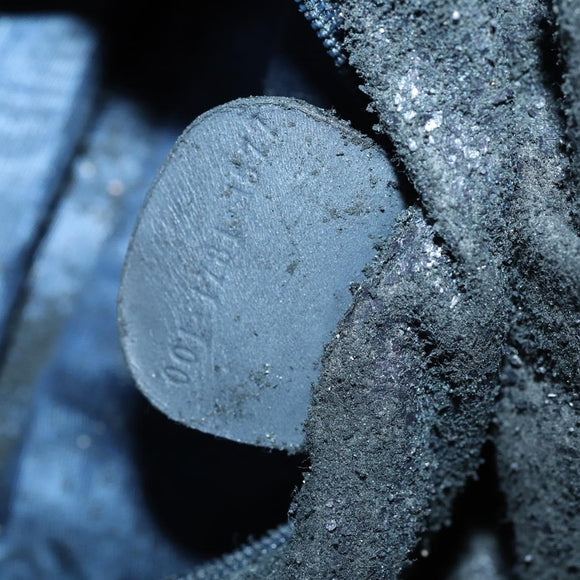 GUCCI Bamboo Shoulder Bag Suede 2way Black Gold 001 1781 1577 Auth 141499