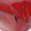 LOUIS VUITTON Monogram Vernis Reade MM Hand Bag Red Rouge M91086 LV Auth 141504-9