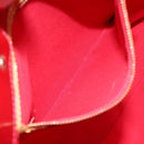LOUIS VUITTON Monogram Vernis Reade MM Hand Bag Red Rouge M91086 LV Auth 141504-21