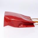 LOUIS VUITTON Monogram Vernis Reade MM Hand Bag Red Rouge M91086 LV Auth 141504-3