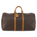 LOUIS VUITTON Monogram Keepall 55 Boston Bag M41424 LV Auth 141509-13