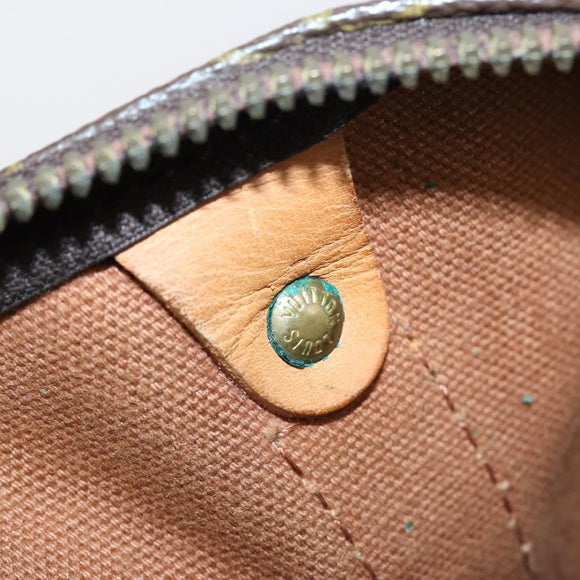 LOUIS VUITTON Monogram Keepall 55 Boston Bag M41424 LV Auth 141509