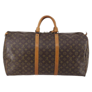 LOUIS VUITTON Monogram Keepall 55 Boston Bag M41424 LV Auth 141509 - 0