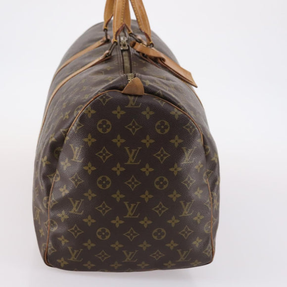 LOUIS VUITTON Monogram Keepall 55 Boston Bag M41424 LV Auth 141509