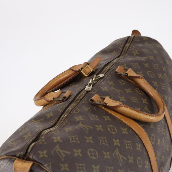 LOUIS VUITTON Monogram Keepall 55 Boston Bag M41424 LV Auth 141509