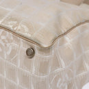 CHANEL New Travel line Hand Bag Nylon Beige Silver CC Auth 141510-10
