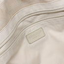 CHANEL New Travel line Hand Bag Nylon Beige Silver CC Auth 141510-15